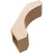 Ekena Millwork 5-inch W x 16-inch D x 16-inch H Legacy Rough Cedar Woodgrain TimberThane Knee Brace, Primed BRCUR05X16X16LECRCPR - alternate 5